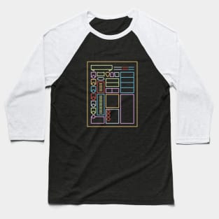 Minimal Character Sheet Baseball T-Shirt